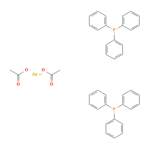 14588-08-0 Bis(triphenylphosphinepalladium) acetate chemical structure