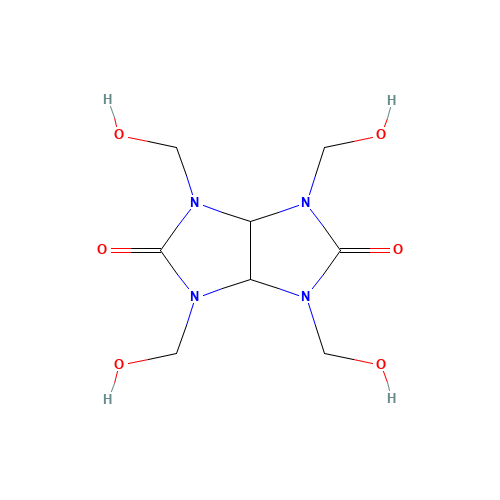 5395-50-6 Tetramethylol acetylenediurea chemical structure