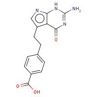 137281-39-1 4-[2-(2-Amino-4,7-dihydro-4-oxo-1H-pymol[2,3-d]pyrimodin-5-yl)ethyl]benzoic acid chemical structure