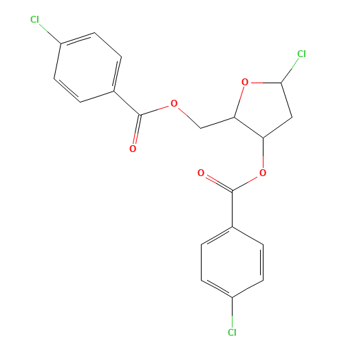 21740-23-8 1-Chloro-3,5-di-(4-chlorobenzoyl)-2-deoxy-D-ribose chemical structure