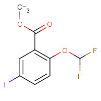 1131587-22-8 methyl 2-(difluoromethoxy)-5-iodobenzoate chemical structure