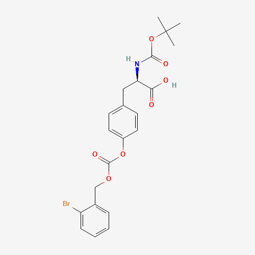 81189-61-9 N-tert-Butyloxycarbonyl-O-(2-bromobenzyloxycarbonyl)-D-tyrosine chemical structure