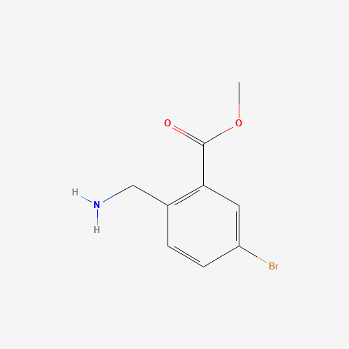 1131587-85-3 methyl 2-(aminomethyl)-5-bromobenzoate chemical structure
