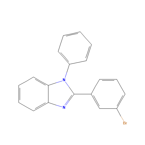 760212-40-6 2-(3-bromophenyl)-1-phenyl-1H-benzimidazole chemical structure