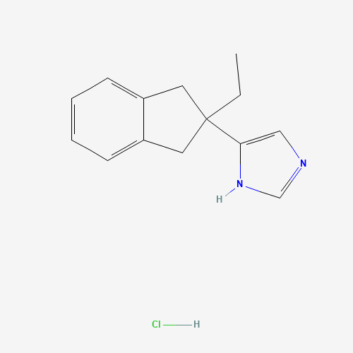 104075-48-1 1H-Imidazole,4-(2-ethyl-2,3-dihydro-1H-inden-2-yl)-,monohydrochloride chemical structure