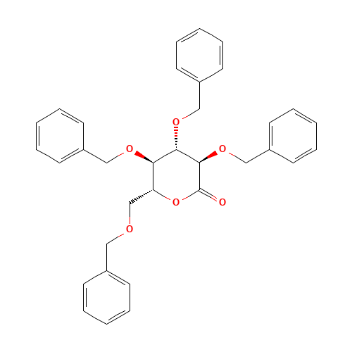 13096-62-3 2,3,4,6-TETRA-O-BENZYL-D-GLUCONO-1,5-LACTONE chemical structure