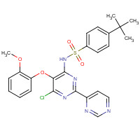 150727-06-3 4-tert-Butyl-N-(6-chloro-5-(2-methoxyphenoxy)-2,2'-bipyrimidin-4-yl)benzenesulfonamide chemical structure
