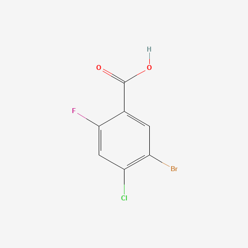 289038-22-8 5-BROMO-4-CHLORO-2-FLUOROBENZOIC ACID chemical structure