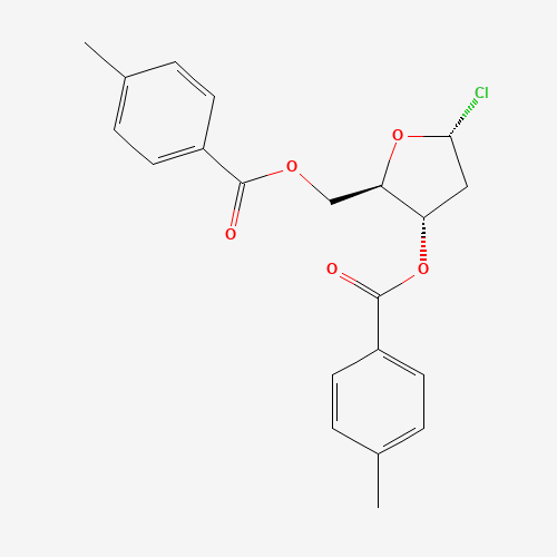 4330-21-6 3,5-DI-O-(P-TOLUYL)-2-DEOXY-D-RIBOFURANOSYL CHLORIDE chemical structure