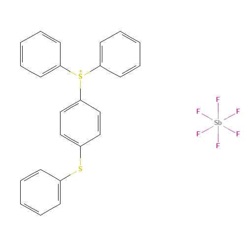 71449-78-0 4-Thiophenyl phenyl diphenyl sulfonium hexafluoroantimonate chemical structure
