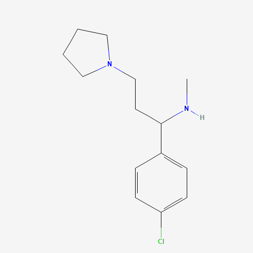 672309-97-6 [1-(4-CHLORO-PHENYL)-3-PYRROLIDIN-1-YL-PROPYL]-METHYL-AMINE chemical structure