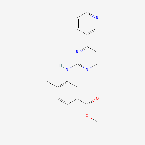 641569-97-3 4-Methyl-3-[[4-(3-pyridinyl)-2-pyrimidinyl]amino]benzoic acid ethyl ester chemical structure