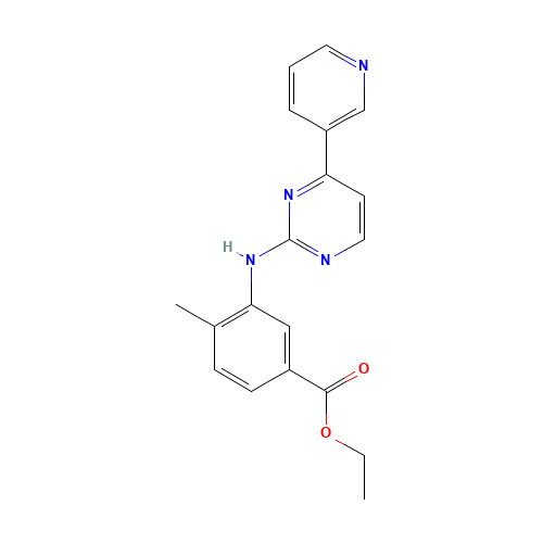 641569-97-3 4-Methyl-3-[[4-(3-pyridinyl)-2-pyrimidinyl]amino]benzoic acid ethyl ester chemical structure