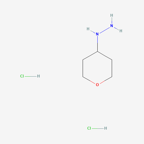1187974-47-5 (Tetrahydro-2H-pyran-4-yl)hydrazine hydrochloride (1:2) chemical structure