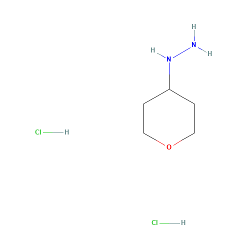 1187974-47-5 (Tetrahydro-2H-pyran-4-yl)hydrazine hydrochloride (1:2) chemical structure