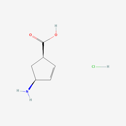 130931-85-0 (1R,4S)-4-AMINO-CYCLOPENT-2-ENECARBOXYLIC ACID HYDROCHLORIDE chemical structure