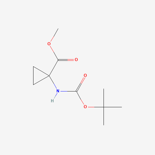 66494-26-6 methyl 1-(tert-butoxycarbonylamino)cyclopropanecarboxylate chemical structure