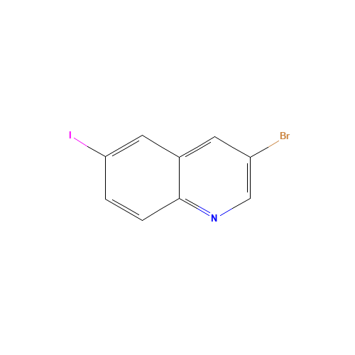 205114-20-1 3-bromo-6-iodoquinoline chemical structure