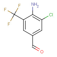 95656-51-2 4-AMINO-3-CHLORO-5-(TRIFLUOROMETHYL)BENZALDEHYDE chemical structure