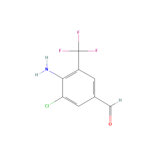 95656-51-2 4-AMINO-3-CHLORO-5-(TRIFLUOROMETHYL)BENZALDEHYDE chemical structure