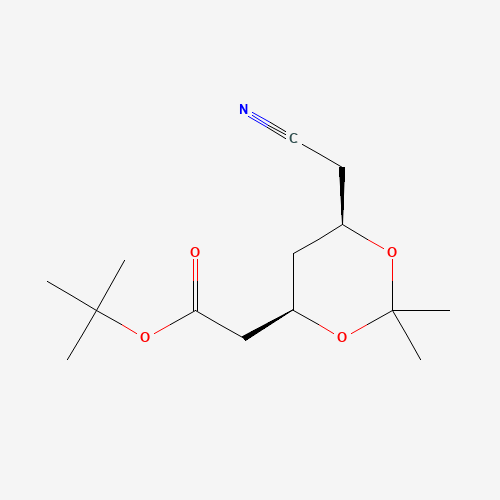 125971-94-0 tert-Butyl-[(4R,6R)-6-(cyanmethyl)-2,2-dimethyl-1,3-dioxan-4-yl]acetat chemical structure