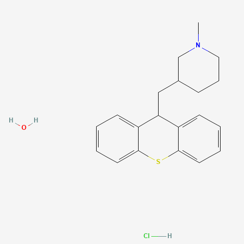 7081-40-5 1-methyl-3-(9H-thioxanthen-9-ylmethyl)piperidine chemical structure