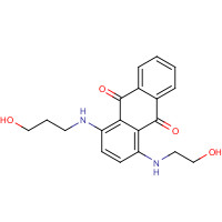 67674-26-4 1-[(2-hydroxyethyl)amino]-4-[(3-hydroxypropyl)amino]anthraquinone chemical structure