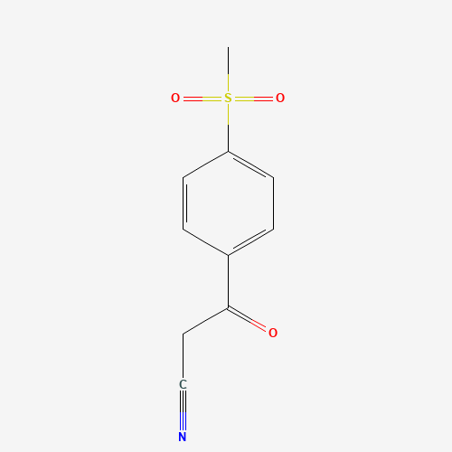 122454-47-1 3-(4-(methylsulfonyl)phenyl)-3-oxopropanenitrile chemical structure