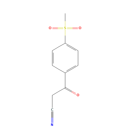 122454-47-1 3-(4-(methylsulfonyl)phenyl)-3-oxopropanenitrile chemical structure