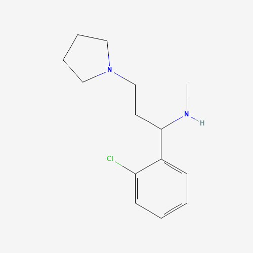 672309-98-7 [1-(2-CHLORO-PHENYL)-3-PYRROLIDIN-1-YL-PROPYL]-METHYL-AMINE chemical structure