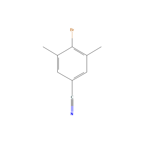 75344-77-3 4-BROMO-3,5-DIMETHYL-BENZONITRILE chemical structure