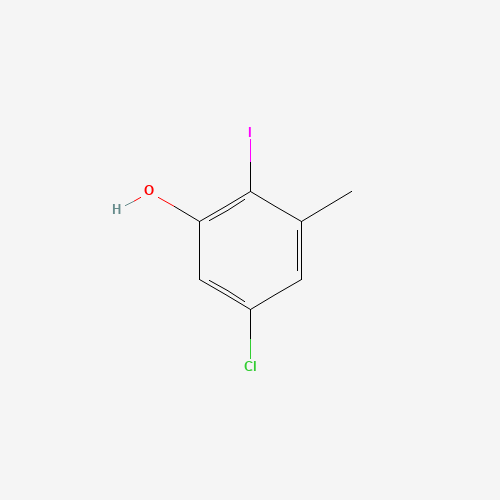 1150617-66-5 5-chloro-2-iodo-3-methylphenol chemical structure