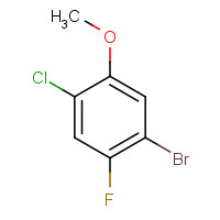 146447-18-9 1-BROMO-4-CHLORO-2-FLUORO-5-METHOXY-BENZENE chemical structure