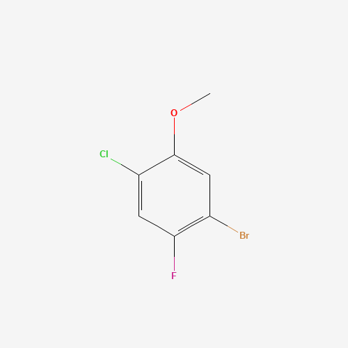 146447-18-9 1-BROMO-4-CHLORO-2-FLUORO-5-METHOXY-BENZENE chemical structure