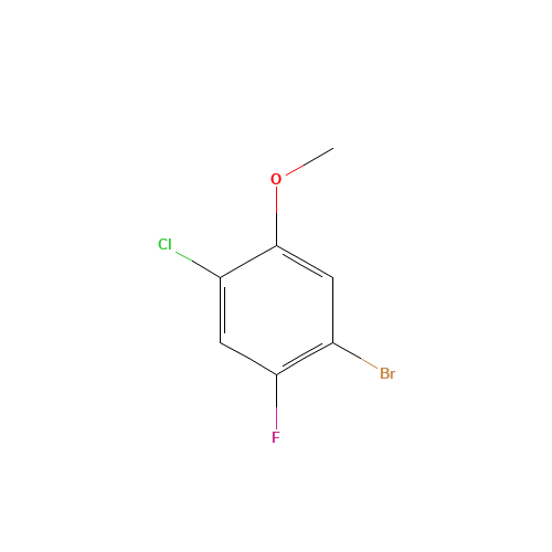 146447-18-9 1-BROMO-4-CHLORO-2-FLUORO-5-METHOXY-BENZENE chemical structure