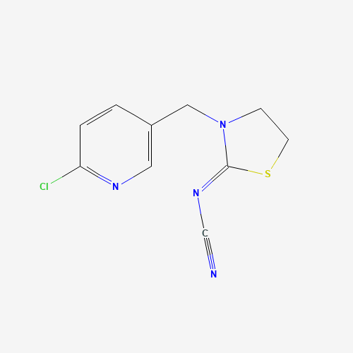 111988-49-9 (3-((6-Chloro-3-pyridinyl)methyl)-2-thiazolidinylidene)cyanamide chemical structure