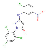 30707-68-7 1-(2',4',6'-Trichlorophenyl)-3-(2'-chloro-5'-nitroanilino)-5-pyrazolone chemical structure