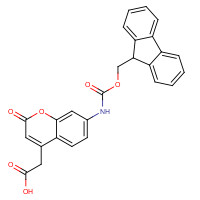 378247-75-7 [7-(9H-Fluoren-9-ylmethoxycarbonylamino)-2-oxo-2H-chromen-4-yl]-aceticacid chemical structure