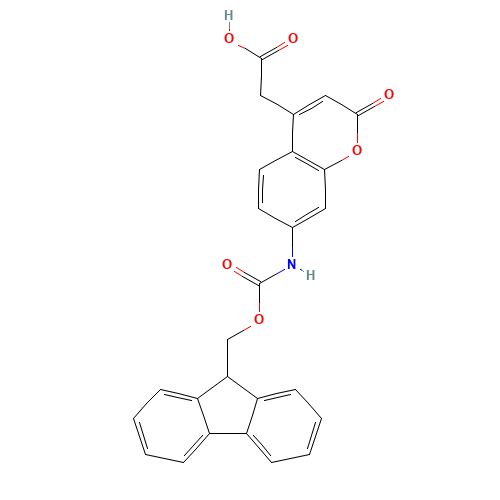 378247-75-7 [7-(9H-Fluoren-9-ylmethoxycarbonylamino)-2-oxo-2H-chromen-4-yl]-aceticacid chemical structure