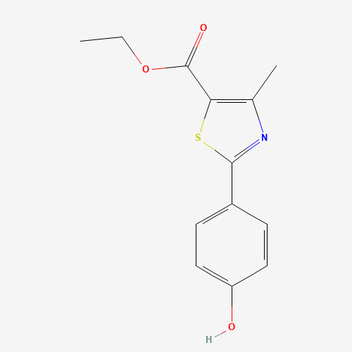 161797-99-5 ethyl 2-(4-hydroxyphenyl)-4-methyl thiazole-5-carboxylate chemical structure