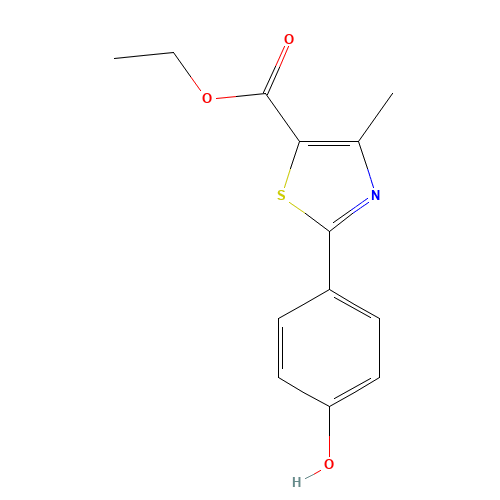 161797-99-5 ethyl 2-(4-hydroxyphenyl)-4-methyl thiazole-5-carboxylate chemical structure