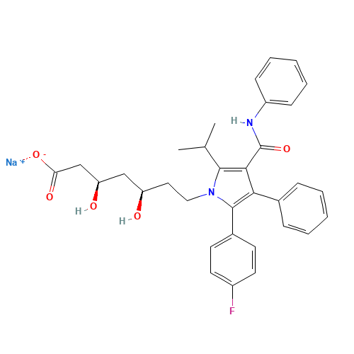 134523-01-6 ATORVASTATIN SODIUM chemical structure