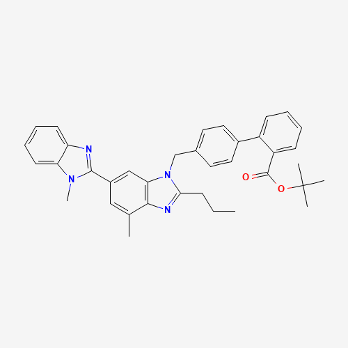 144702-26-1 4'-[[1,4'-Dimethyl-2'-propyl(2,6'-bi-1H-benzimidazol)-1'-yl]-methyl]-1,1'-biphenyl-2-carboxylic acid 1,1-dimethylethyl ester chemical structure