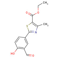 161798-01-2 ethyl 2-(3-formyl-4-hydroxyphenyl)-4-methyl thiazole-5-carboxylate chemical structure