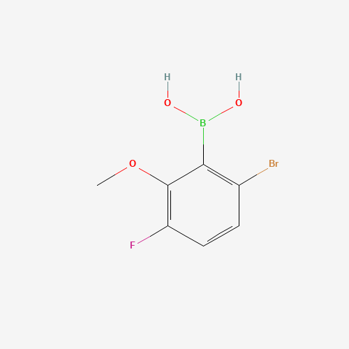 957035-08-4 2-Borono-3-bromo-6-fluoroanisole chemical structure