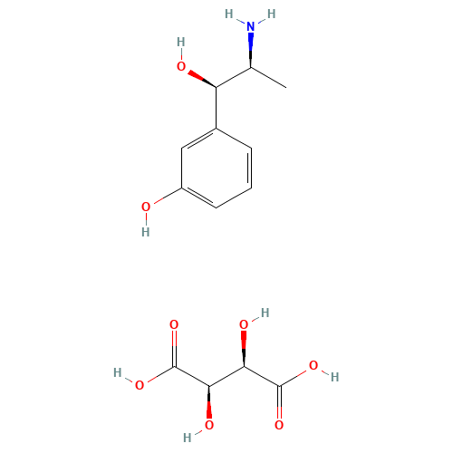33402-03-8 Metaraminol bitartrate chemical structure