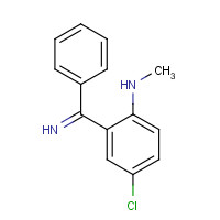 5606-40-6 2-(methylamino)-5-chlorobenzophenone imine chemical structure