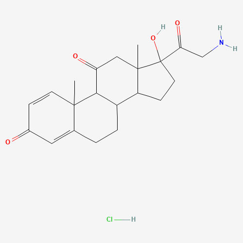 744254-12-4 21-Amino-17-hydroxypregna-1,4-diene-3,11,20-trione hydrochloride chemical structure