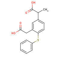 83237-49-4 5-(1-Carboxyethyl)-2-(phenylthio)phenylacetic acid chemical structure