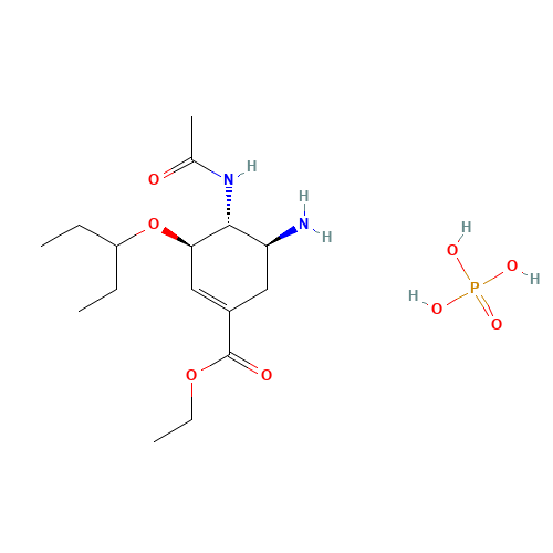 204255-11-8 Oseltamivir phosphate chemical structure